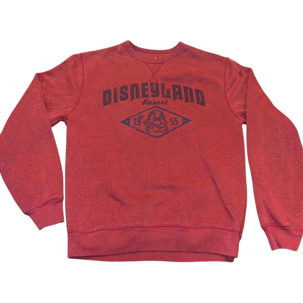 Disney Parks | Disneyland Resort‎ | Small | Grumpy | Red Heather Crewneck